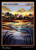 Snow-Covered Plains (SLD-325) - rare - Etched Foil