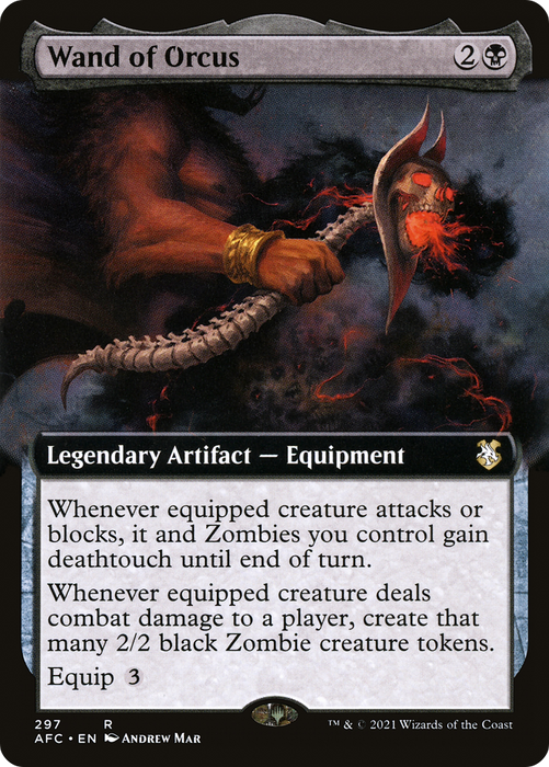 Wand of Orcus (AFC-297) - rare: (Extended Art)
