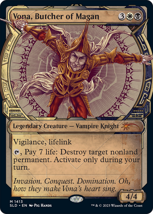 Vona, Butcher of Magan (SLD-1413) - mythic: (Showcase)