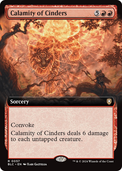 Calamity of Cinders (BLC-057) - rare: (Extended Art)