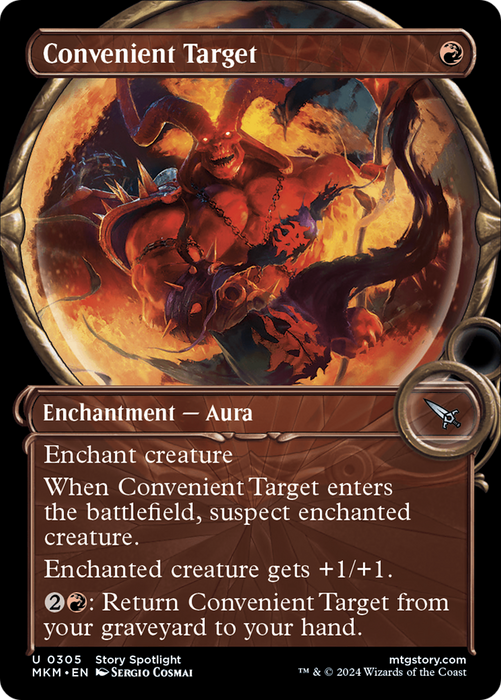 Convenient Target (MKM-305) - uncommon: (Showcase) - Foil