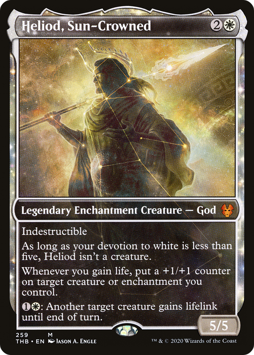 Heliod, Sun-Crowned (THB-259) - mythic: (enchantment, Showcase) - Foil