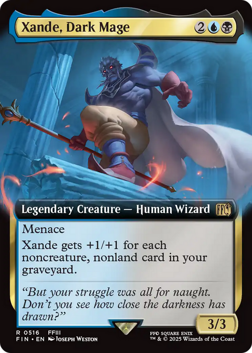 Xande, Dark Mage (Extended Art) (FIN-516) - rare