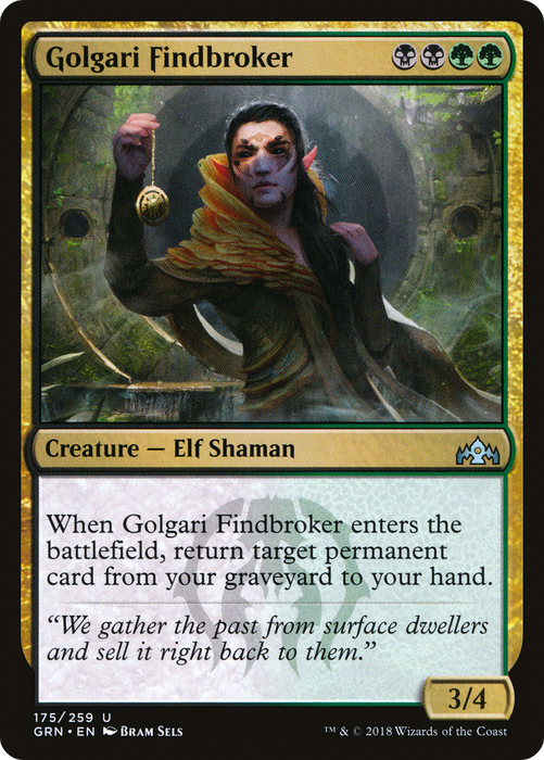 Golgari Findbroker (GRN-175) - uncommon - Foil