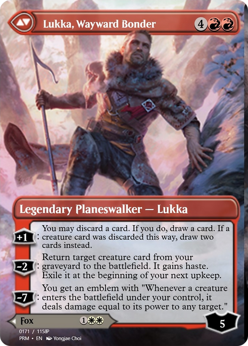 Mila, Crafty Companion // Lukka, Wayward Bonder (PRM-90312) - mythic - Foil