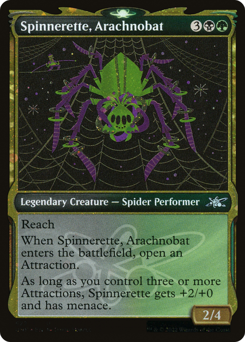 Spinnerette, Arachnobat (UNF-522) - uncommon: (Showcase) - Foil