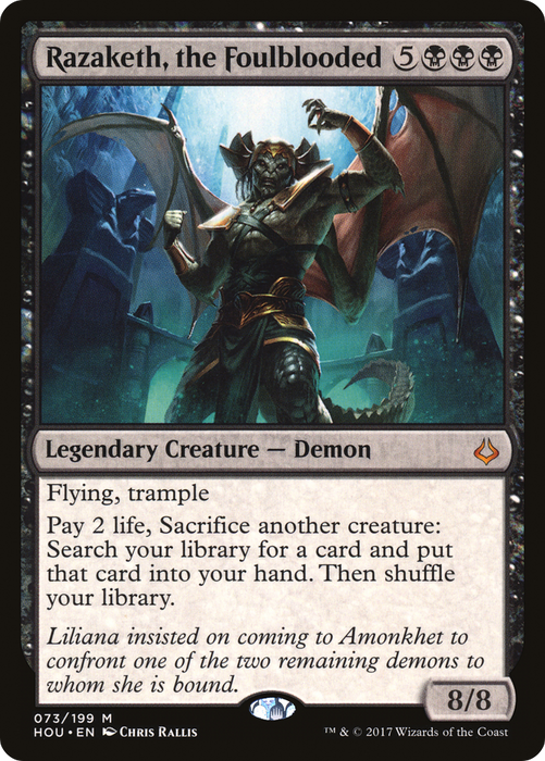 Razaketh, the Foulblooded (HOU-073) - mythic - Foil