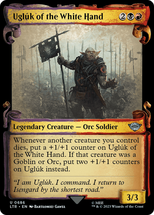 Uglúk of the White Hand (LTR-686) - uncommon: (Showcase) - Foil