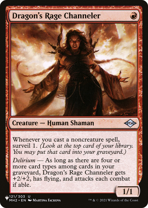Dragon's Rage Channeler (LIST-MH2-121) - uncommon
