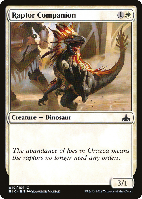 Raptor Companion (RIX-019) - common