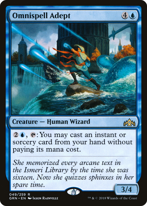Omnispell Adept (GRN-049) - rare - Foil