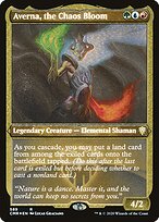 Averna, the Chaos Bloom (CMR-589) - rare - Etched Foil