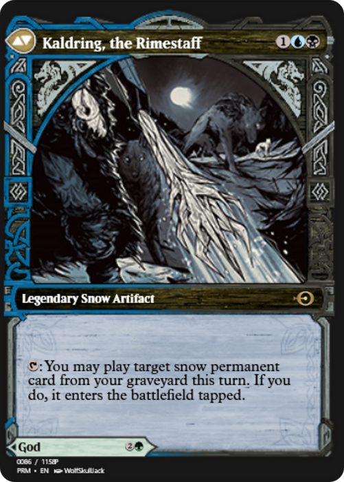 Jorn, God of Winter // Kaldring, the Rimestaff (PRM-88350) - rare - Foil