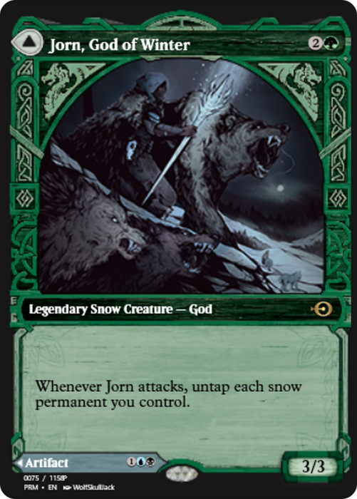 Jorn, God of Winter // Kaldring, the Rimestaff (PRM-88350) - rare - Foil