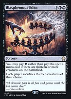 Blasphemous Edict (PRE-57S) - rare - Foil