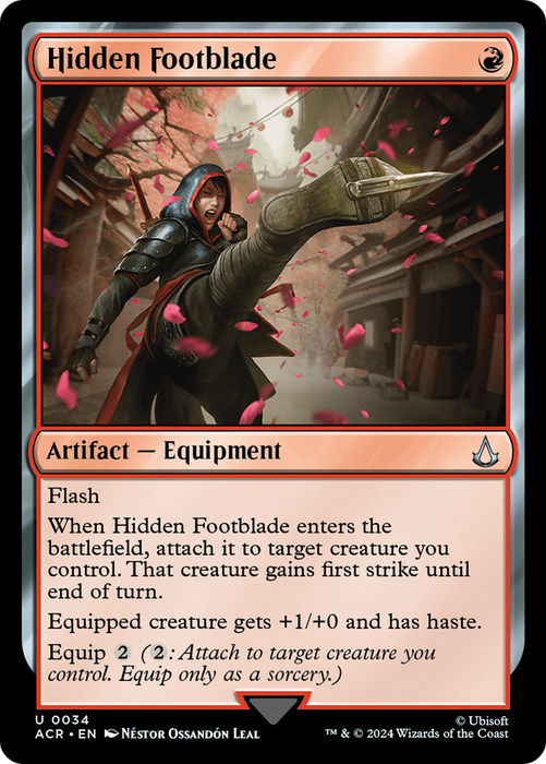 Hidden Footblade (ACR-034) - uncommon - Foil