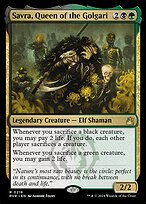 Savra, Queen of the Golgari (RVR-218) - rare