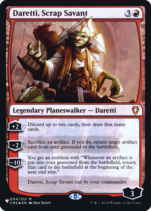 Daretti, Scrap Savant (LIST-CM2-4) - mythic - Foil
