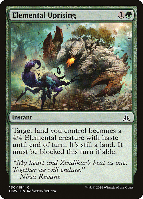 Elemental Uprising (OGW-130) - common - Foil