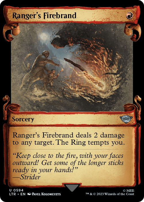 Ranger's Firebrand (LTR-594) - uncommon: (Showcase) - Foil