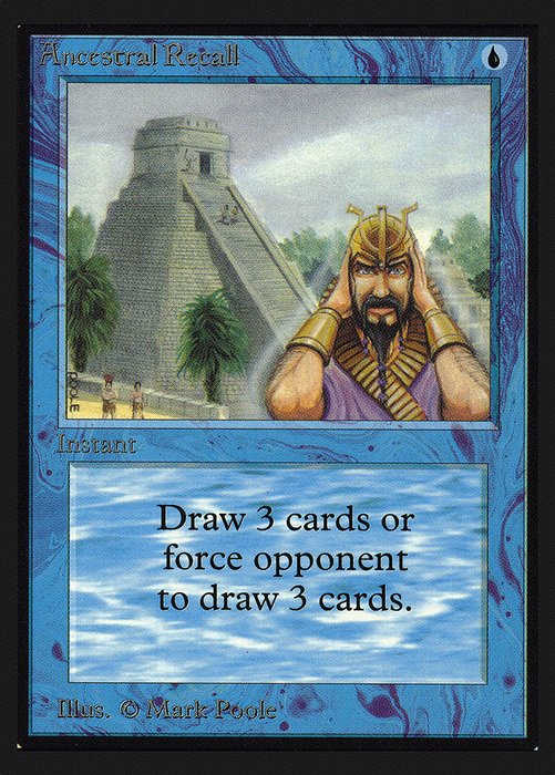 Ancestral Recall (IED-048) - rare