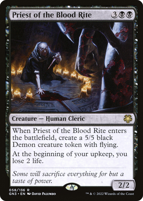 Priest of the Blood Rite (GN3-058) - rare