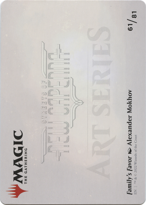 Family's Favor // Family's Favor (ASNC-061) - common (Borderless) - Foil