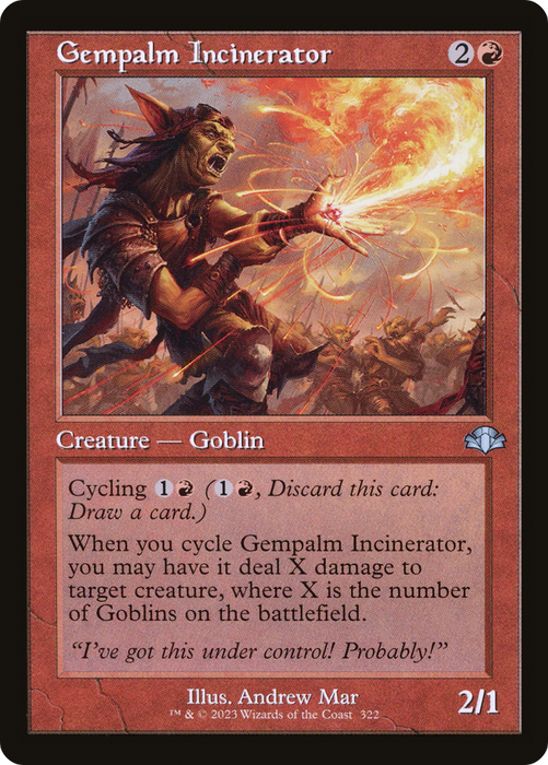 Gempalm Incinerator (DMR-322) - uncommon - Foil