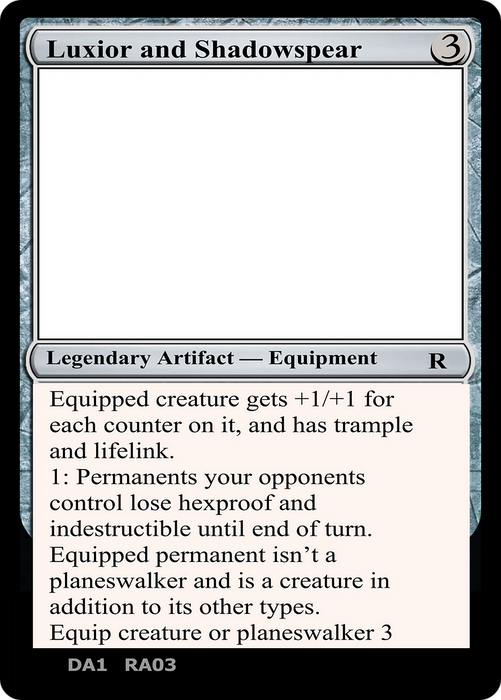 Luxior and Shadowspear (UNK-RA03B) - rare