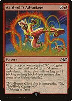 Aardwolf's Advantage (UNF-383) - common - Foil