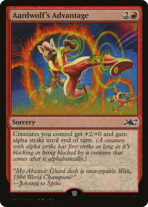 Aardwolf's Advantage (UNF-383) - common - Foil