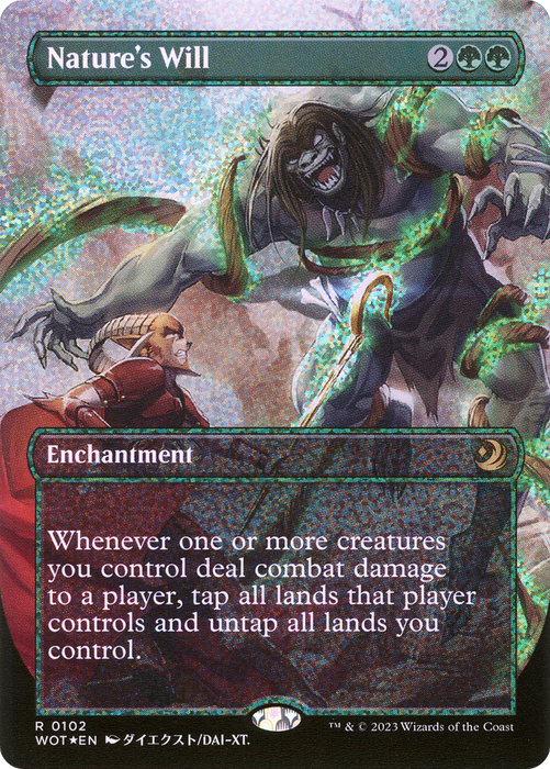 Nature's Will (WOT-102) - rare (Borderless) - Foil