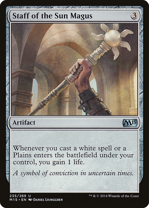 Staff of the Sun Magus (M15-235) - uncommon