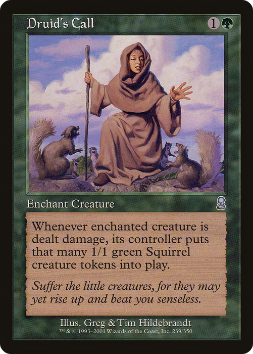 Druid's Call (ODY-239) - uncommon - Foil
