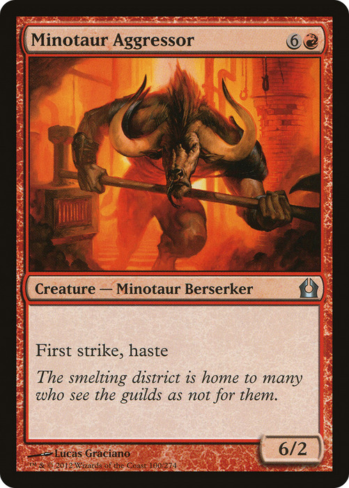 Minotaur Aggressor (RTR-100) - uncommon - Foil