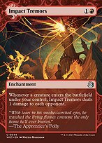 Impact Tremors (WOT-044) - uncommon: (Showcase) (Borderless) - Foil
