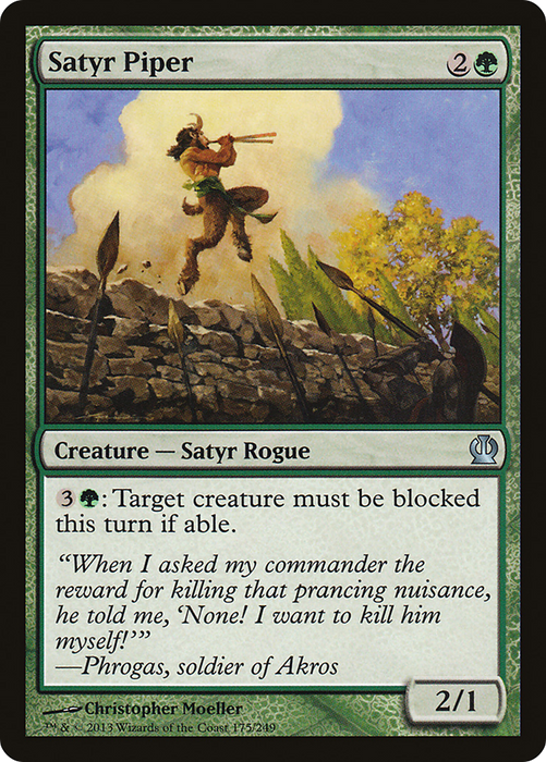 Satyr Piper (THS-175) - uncommon - Foil