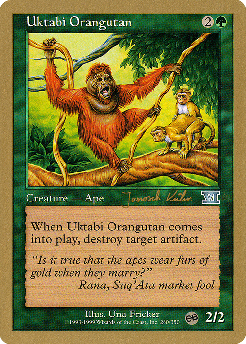 Uktabi Orangutan (WCD-JK260SB) - uncommon