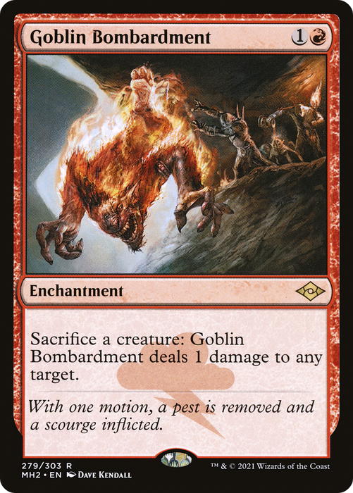 Goblin Bombardment (MH2-279) - rare - Etched Foil
