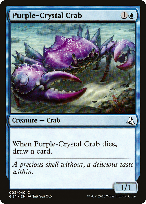 Purple-Crystal Crab (GS1-003) - common