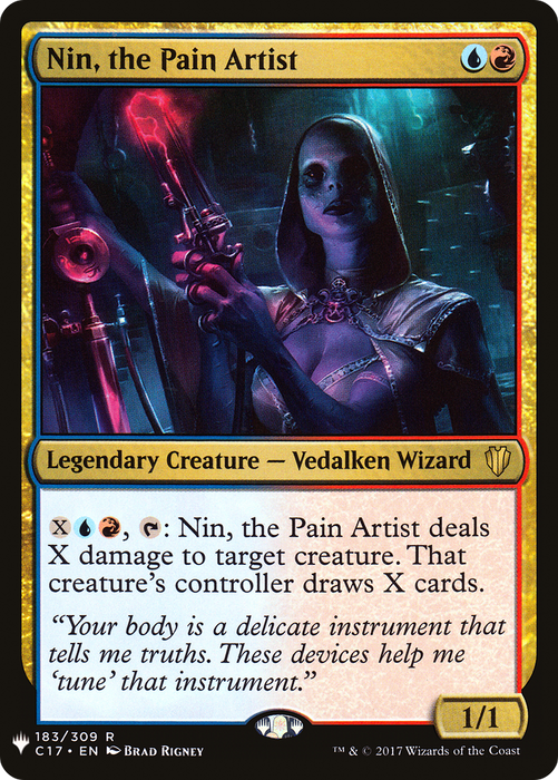Nin, the Pain Artist (LIST-C17-183) - rare