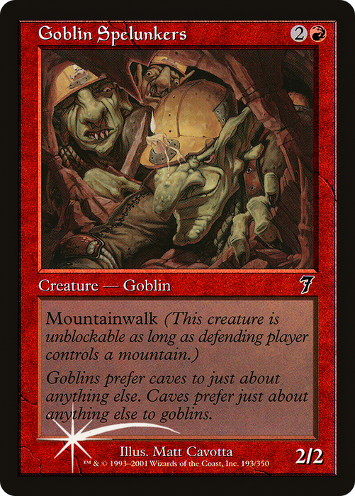 Goblin Spelunkers (7ED-193★) - common - Foil