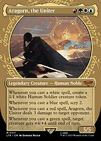 Aragorn, the Uniter (LTR-317) - mythic: (Showcase) (Borderless)