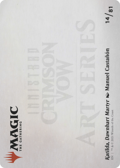 Katilda, Dawnhart Martyr // Katilda, Dawnhart Martyr (AVOW-014) - common (Borderless) - Foil