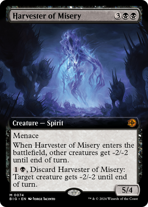 Harvester of Misery (BIG-074) - mythic: (Extended Art)