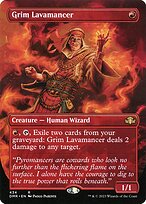 Grim Lavamancer (DMR-434) - rare (Borderless) - Foil