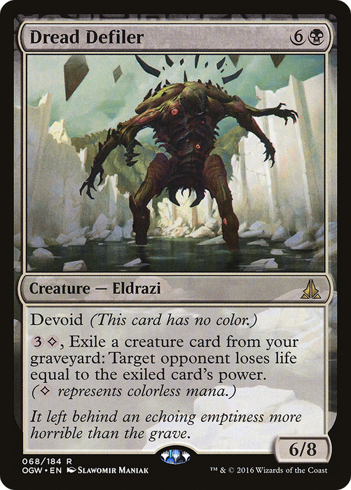 Dread Defiler (OGW-068) - rare: (devoid) - Foil