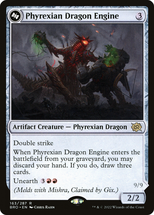 Phyrexian Dragon Engine (BRO-163A) - rare - Foil