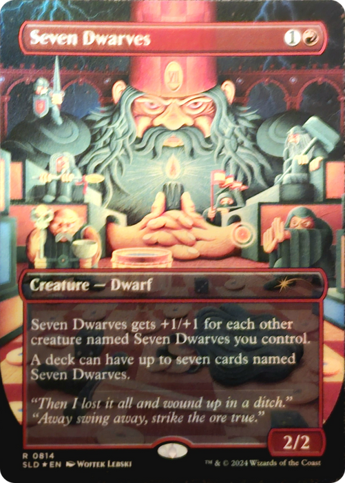 Seven Dwarves (SLD-814) - rare (Borderless) - Foil