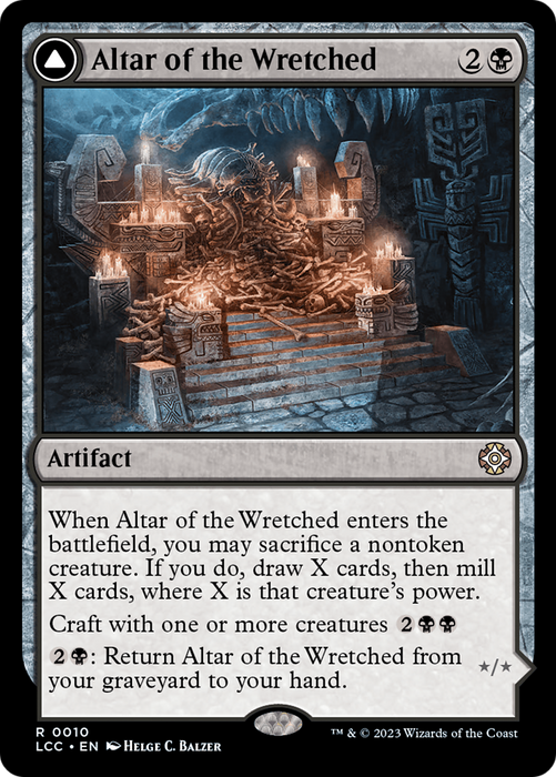 Altar of the Wretched // Wretched Bonemass (LCC-010) - rare - Foil